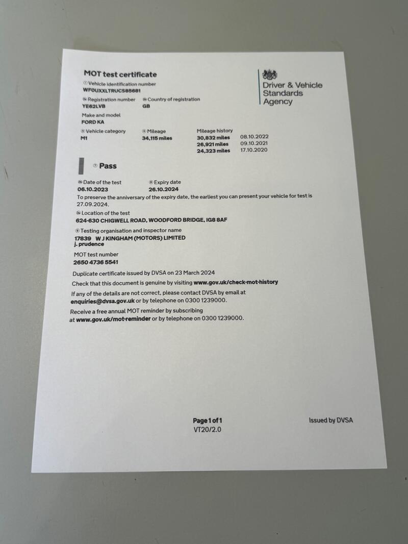FORD KA 1.2 Studio Euro 5 3dr 2013