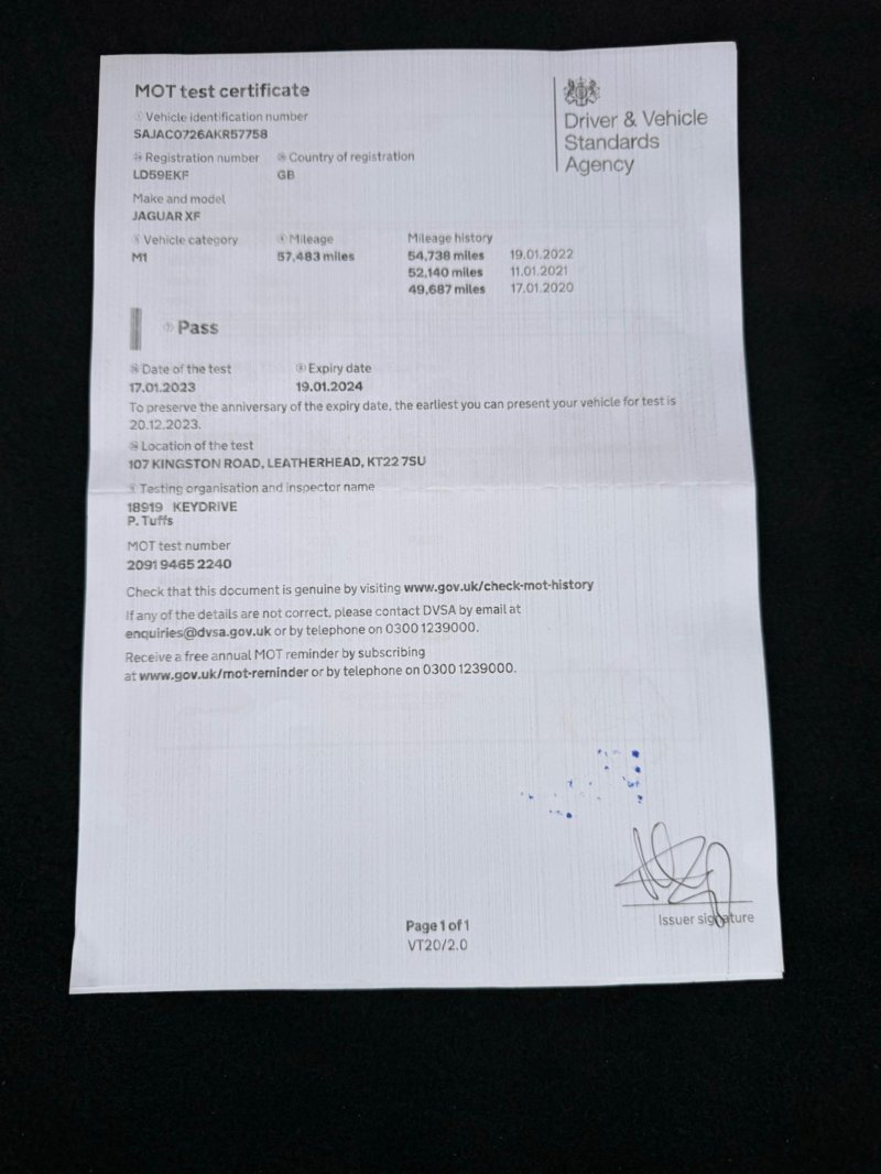 JAGUAR XF 3.0d V6 Portfolio Auto Euro 5 4dr 2009