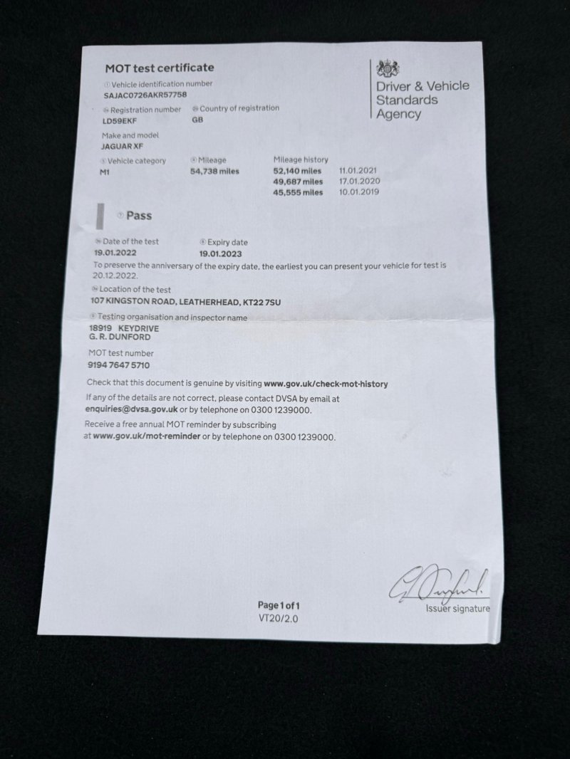 JAGUAR XF 3.0d V6 Portfolio Auto Euro 5 4dr 2009
