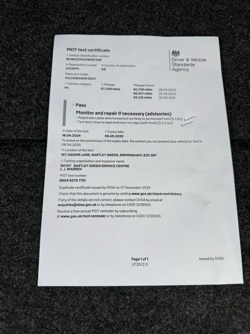 VOLKSWAGEN GOLF PLUS 2.0 TDI SE Euro 5 5dr 2013