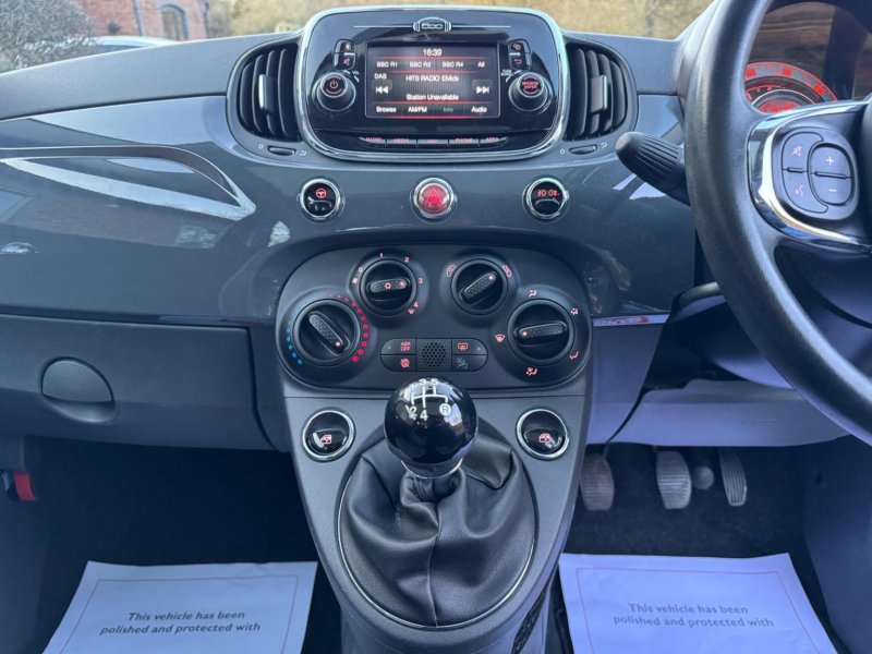 FIAT 500 1.2 Lounge Euro 6 (s/s) 3dr 2016