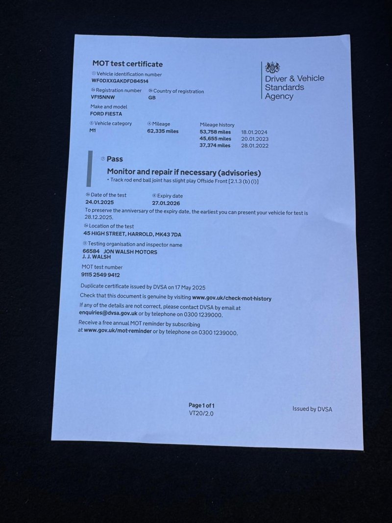 FORD FIESTA 1.25 Zetec Euro 6 5dr 2015