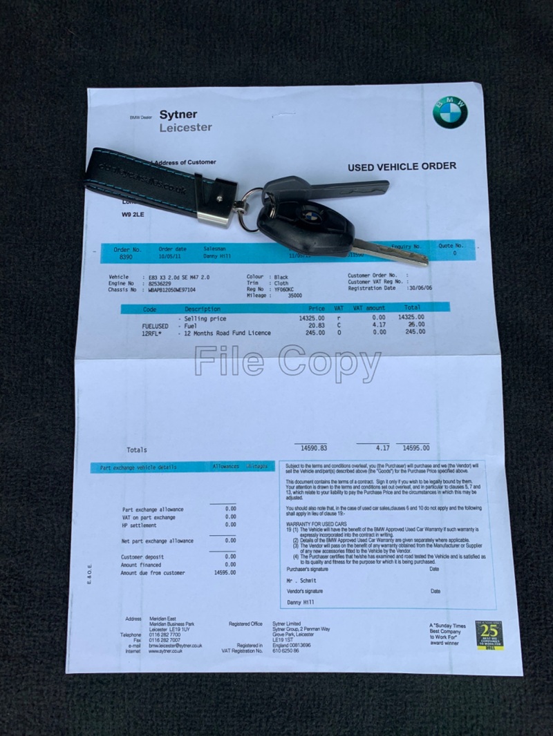 BMW X3 D SE 2006